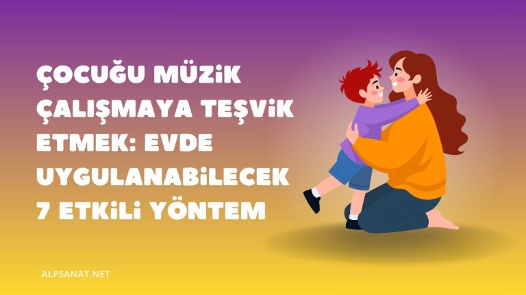 Müzik Çalışan Çocuk - Alp Sanat